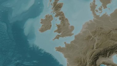 Bristol Kanalı. Sepya haritası. Patterson Silindiri. Diyagram