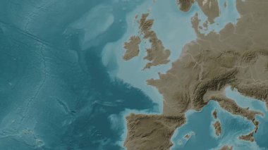 Kelt Denizi. Sepya haritası. Patterson Silindiri. Diyagram