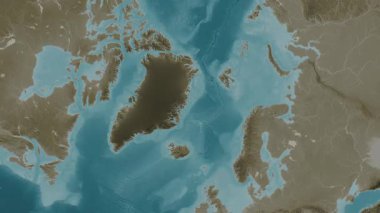 Grönland Denizi. Sepya haritası. Patterson Silindiri. Diyagram