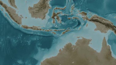 Savu Denizi. Sepya haritası. Patterson Silindiri. Diyagram