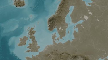 Skagerrak. Sepya haritası. Patterson Silindiri. Diyagram