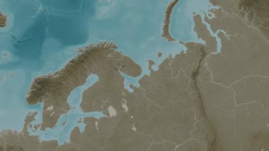 Beyaz Deniz. Sepya haritası. Patterson Silindiri. Diyagram