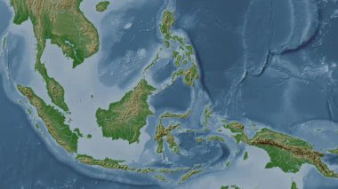 Ünlüler Denizi. Soluk bir harita. Patterson Silindiri. Konum