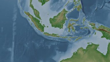 Java Denizi. Soluk bir harita. Patterson Silindiri. Konum