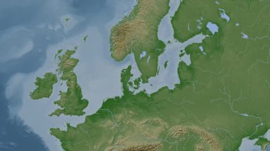 Kattegat. Soluk bir harita. Patterson Silindiri. Konum