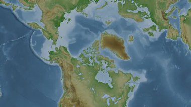 Kuzeybatı Geçitleri. Soluk bir harita. Patterson Silindiri. Konum