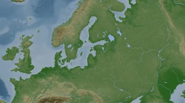 Riga Körfezi. Soluk bir harita. Patterson Silindiri. Konum