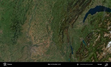 - Değil. Copernicus Sentinel 'in Ekim 2017' de çekilmiş uydu görüntüsü üzerine Fransa 'nın idari bölgesi.