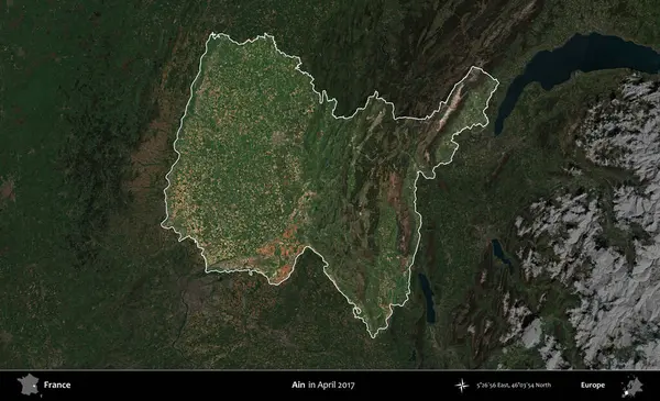 - Değil. Fransa 'nın idari alanı, Nisan 2017' de çekilen Kopernik Nöbetçi karolarından oluşan koyu renkli bir uydu görüntüsü üzerinde vurgulandı ve özetlendi.
