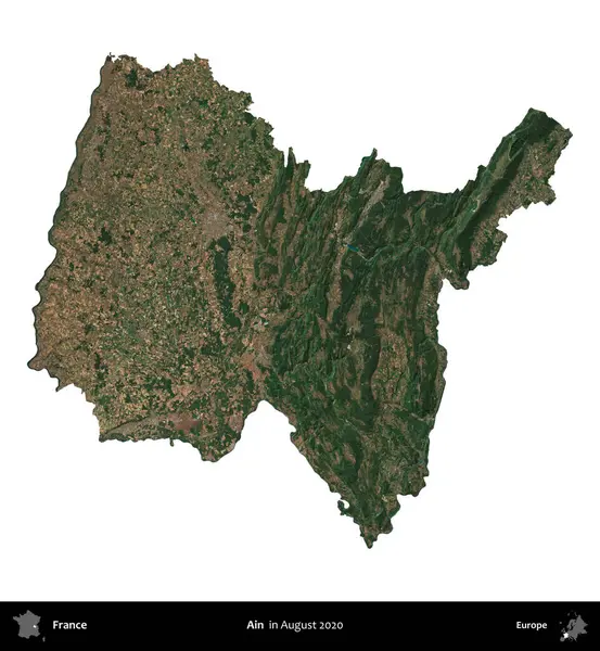 - Değil. Fransa 'nın idari bölgesi, Ağustos 2020' de çekilen Kopernik Nöbetçi karolarından oluşan bir uydu görüntüsüyle beyaza izole edildi.