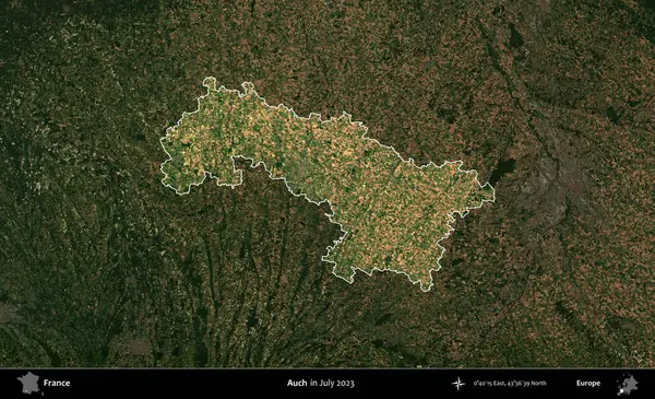 Aahhh. Fransa 'nın idari alanı, Temmuz 2023' te çekilen Kopernik Nöbetçi karolarından oluşan koyu renkli bir uydu görüntüsüyle vurgulandı ve özetlendi.