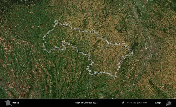 Aahhh. Copernicus Sentinel 'in Ekim 2024' te çekilen uydu görüntüsünde Fransa 'nın idari bölgesinin ana hatlarını çizdim.
