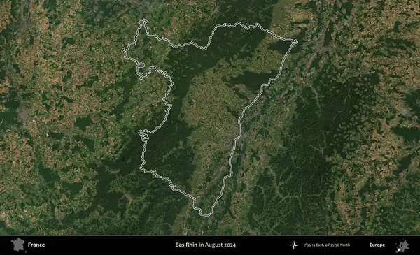 Bas-Rhin. Copernicus Sentinel 'in Ağustos 2024' te çekilen uydu görüntüsünde Fransa 'nın idari bölgesinin ana hatları belirlendi.