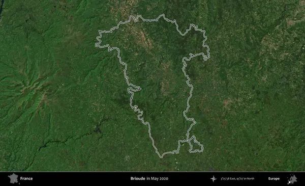 Gelin hanım. Mayıs 2020 'de çekilen Copernicus Sentinel karolarından oluşan bir uydu görüntüsünde Fransa' nın idari bölgesinin ana hatları belirlendi.
