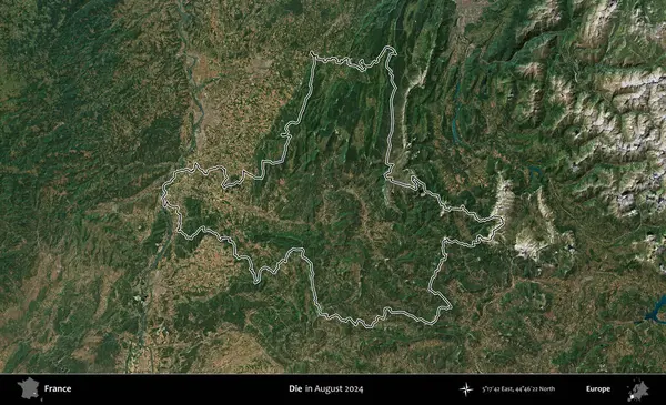 Öl! Copernicus Sentinel 'in Ağustos 2024' te çekilen uydu görüntüsünde Fransa 'nın idari bölgesinin ana hatları belirlendi.