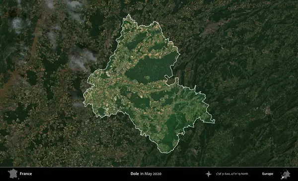 İşsizlik parası. Fransa 'nın idari alanı, Mayıs 2020' de çekilen Kopernik Nöbetçi karolarından oluşan koyu renkli bir uydu görüntüsü üzerinde vurgulandı ve özetlendi.