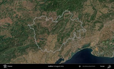 Sevgi. Copernicus Sentinel 'in Ağustos 2024' te çekilen uydu görüntüsünde Fransa 'nın idari bölgesinin ana hatları belirlendi.