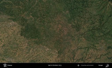 Çok şey. Copernicus Sentinel 'in Ekim 2023' te çekilmiş uydu görüntüsü üzerine Fransa 'nın idari bölgesi.
