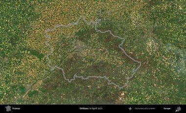- Orleans. Copernicus Sentinel 'in Nisan 2021' de çekilen uydu görüntüsünde Fransa 'nın idari bölgesinin ana hatları belirlendi.