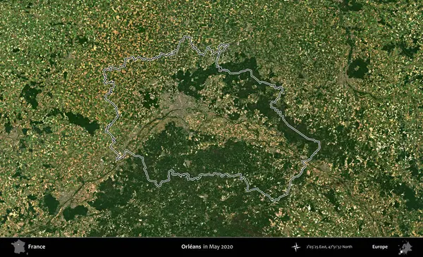 - Orleans. Mayıs 2020 'de çekilen Copernicus Sentinel karolarından oluşan bir uydu görüntüsünde Fransa' nın idari bölgesinin ana hatları belirlendi.