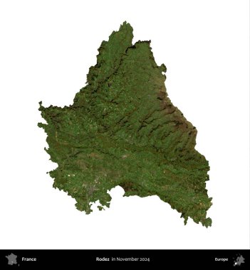 - Anlaşıldı. Fransa 'nın idari bölgesi, Kasım 2024' te çekilen Kopernik Nöbetçi karolarından oluşan uydu görüntüsüyle beyaza izole edildi.