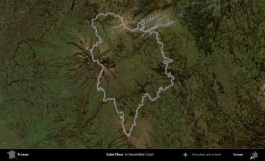 Aziz Un. Copernicus Sentinel 'in Kasım 2020' de çekilen uydu görüntüsünde Fransa 'nın idari bölgesinin ana hatları belirlendi.