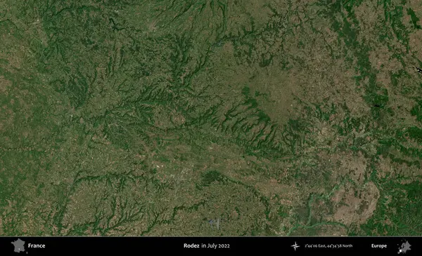 - Anlaşıldı. Copernicus Sentinel 'in Temmuz 2022' de çekilmiş uydu görüntüsü üzerine Fransa 'nın idari bölgesi.