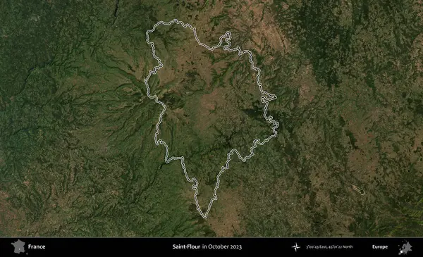 Aziz Un. Copernicus Sentinel 'in Ekim 2023' te çekilen uydu görüntüsünde Fransa 'nın idari bölgesinin ana hatları belirlendi.