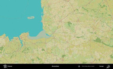 Çığ. OpenStreetMap İnsani Yardım Stili Haritasında Fransa 'nın idari alanı