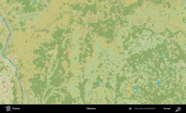 İstiridye. OpenStreetMap İnsani Yardım Stili Haritasında Fransa 'nın idari alanı