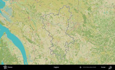 Konyak mı? OpenStreetMap İnsani Haritada Fransa 'nın idari alanının ana hatları