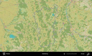 Merhamet et. OpenStreetMap İnsani Haritada Fransa 'nın idari alanının ana hatları