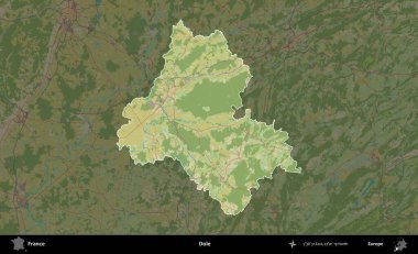 İşsizlik parası. Fransa 'nın idari alanı karanlık bir OpenStreetMap İnsani Haritası' na vurgulandı ve özetlendi