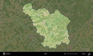 Yem. Fransa 'nın idari alanı karanlık bir OpenStreetMap İnsani Haritası' na vurgulandı ve özetlendi