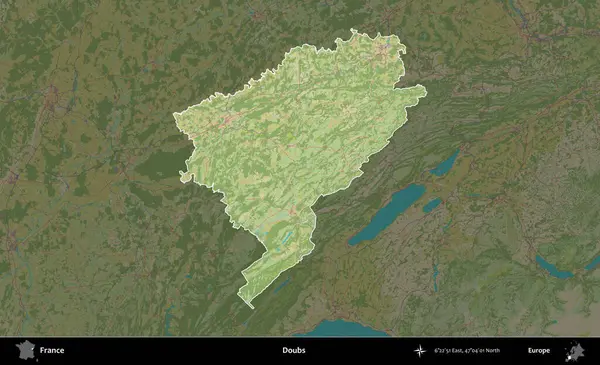 Hödükler. Fransa 'nın idari alanı karanlık bir OpenStreetMap İnsani Haritası' na vurgulandı ve özetlendi