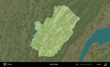 Aziz Claude. Fransa 'nın idari alanı karanlık bir OpenStreetMap İnsani Haritası' na vurgulandı ve özetlendi