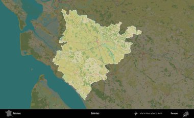 Azizler. Fransa 'nın idari alanı karanlık bir OpenStreetMap İnsani Haritası' na vurgulandı ve özetlendi
