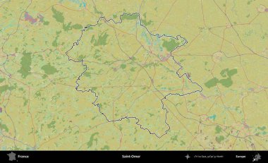Aziz Ömer. OpenStreetMap İnsani Haritada Fransa 'nın idari alanının ana hatları