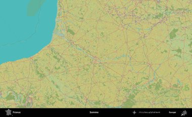 Biraz daha. OpenStreetMap İnsani Yardım Stili Haritasında Fransa 'nın idari alanı