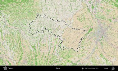 Aahhh. OpenStreetMap Fransız stili haritasında Fransa 'nın idari bölgesinin ana hatları belirlendi