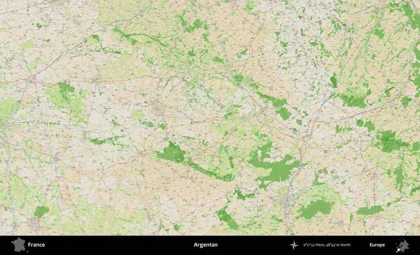 Arjantinli. OpenStreetMap Fransız stili haritasında Fransa 'nın idari alanı