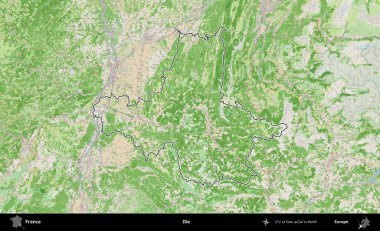 Öl! OpenStreetMap Fransız stili haritasında Fransa 'nın idari bölgesinin ana hatları belirlendi