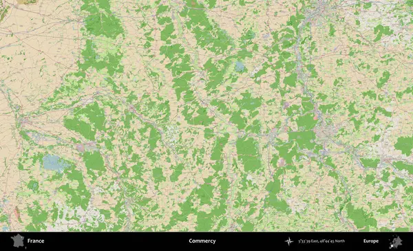 Merhamet et. OpenStreetMap Fransız stili haritasında Fransa 'nın idari alanı