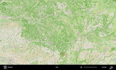 Çok şey. OpenStreetMap Fransız stili haritasında Fransa 'nın idari alanı