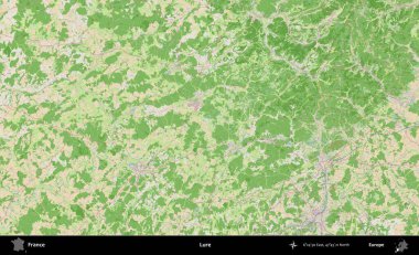 Yem. OpenStreetMap Fransız stili haritasında Fransa 'nın idari alanı