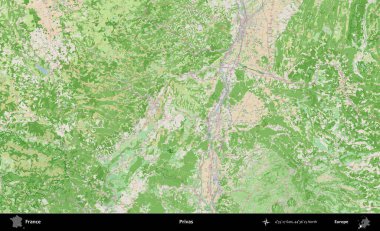 Askerler. OpenStreetMap Fransız stili haritasında Fransa 'nın idari alanı