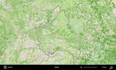 - Anlaşıldı. OpenStreetMap Fransız stili haritasında Fransa 'nın idari bölgesinin ana hatları belirlendi