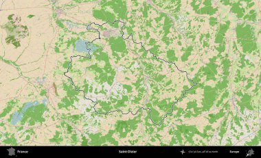 Aziz Dizier. OpenStreetMap Fransız stili haritasında Fransa 'nın idari bölgesinin ana hatları belirlendi