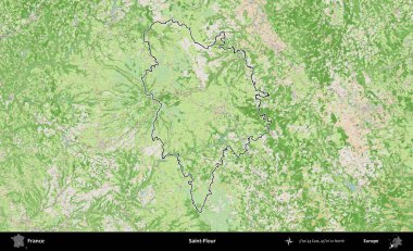 Aziz Un. OpenStreetMap Fransız stili haritasında Fransa 'nın idari bölgesinin ana hatları belirlendi