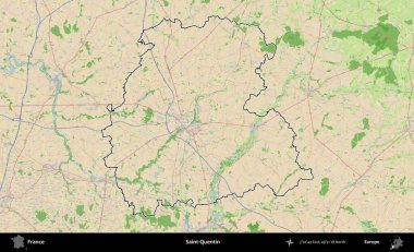 Aziz Quentin. OpenStreetMap Fransız stili haritasında Fransa 'nın idari bölgesinin ana hatları belirlendi